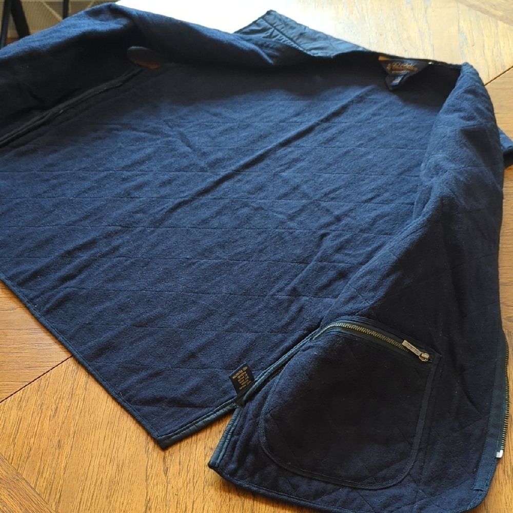 Brooks Brothers Men's Navy Quilted Wool Vest Or Coat Liner - Picture 5 of 8